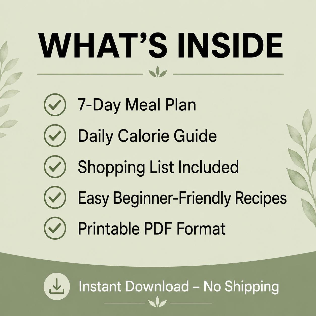 7-Day Diet Guide printable digital guide preview 4