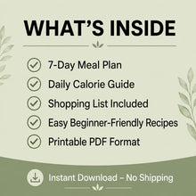 7-Day Diet Guide printable digital guide preview 4