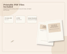 Food Blogger Content Planner printable digital guide preview 7