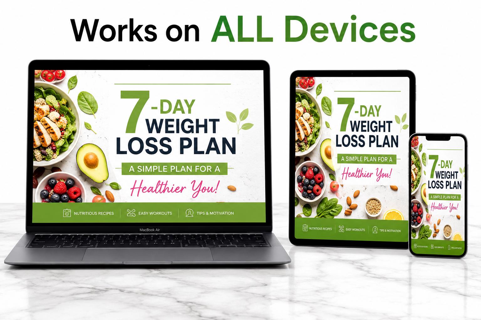 7-Day Diet Guide printable digital guide preview 2