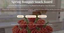 Salami Rose Bouquet Snack Board | Printable Spring Grazing Board Guide | Rose Tutorial + Shopping List + Layout Map | Instant Download