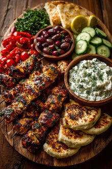 Mediterranean Mezze Snack Board Printable Recipe Ebook – Shopping List Instant PDF Download, Charcuterie Host Guide, Layout Map
