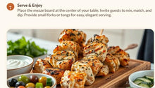Mediterranean Mezze Snack Board Printable Recipe Ebook – Shopping List Instant PDF Download, Charcuterie Host Guide, Layout Map