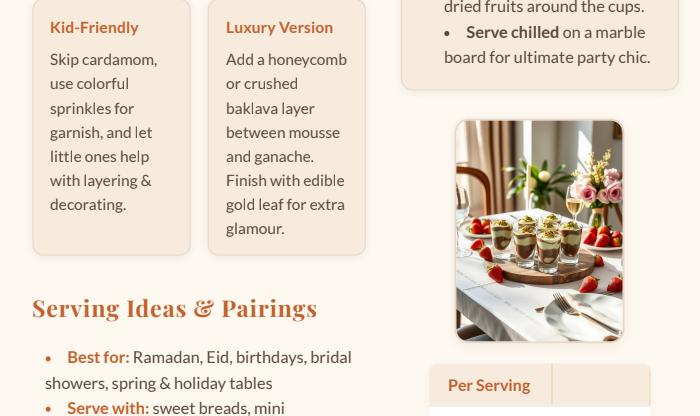 Printable Dubai Chocolate Strawberry Dessert Cups  | Shopping List PDF Guide | Instant Download Host Checklist & Recipe Ebook