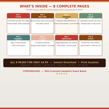 Mini Croissant Sandwich Snack Board Guide printable digital guide preview 7