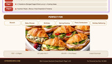 Mini Croissant Sandwich Snack Board Guide printable digital guide preview 2