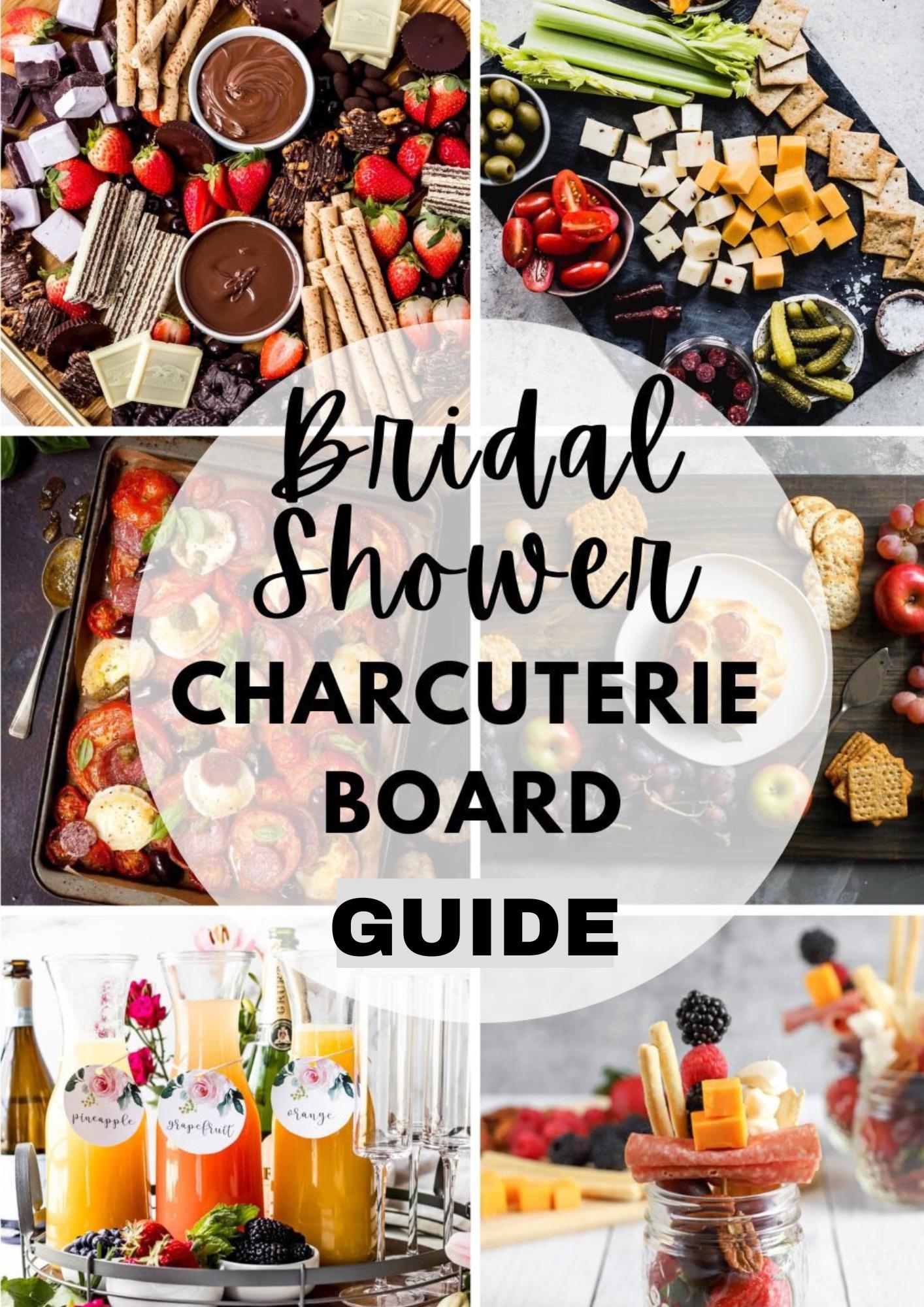 Bridal Shower Grazing Board Guide | Printable Charcuterie Platter PDF | Shopping List, Layout Map | Bachelorette Party | Instant Download