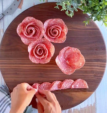 Salami Rose Bouquet Snack Board | Printable Spring Grazing Board Guide | Rose Tutorial + Shopping List + Layout Map | Instant Download
