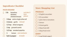 Mediterranean Mezze Snack Board Printable Recipe Ebook – Shopping List Instant PDF Download, Charcuterie Host Guide, Layout Map