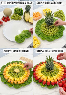 Tropical Fruit Grazing Board Guide | Printable PDF Shopping List + Layout Map | Summer Party Snack Board | Instant Download