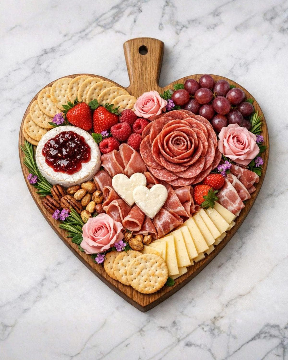 Romantic Date Night Snack Board for Two | Cheese & Charcuterie Board Printable PDF | Shopping List + Drink Pairing | Instant Digital PDF