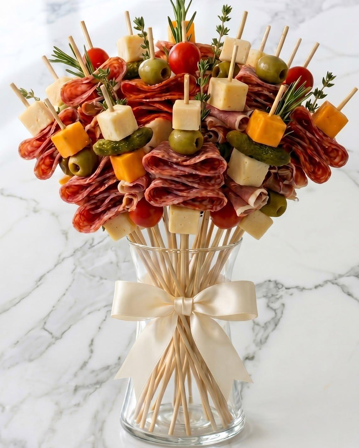 Charcuterie Bouquet Party Guide | Printable Skewer Bouquet Board PDF | Shopping List + Assembly Guide | Bridal Shower | Instant Download