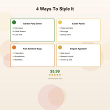 Caprese Ladybug Bruschetta Bites PDF Guide | Tomato Mozzarella Basil Garden Appetizer | Kids Birthday Easter | Instant Download