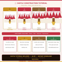 Castle Charcuterie Board Guide | Printable PDF Shopping List + Tutorial | Pepperoni Towers + Cheese Walls + Staircase | Instant Download