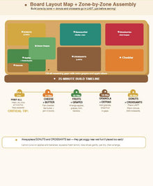 Donut Breakfast Grazing Board Guide – Viral Morning Brunch PDF, Donuts + Croissants + Fruit Layout, Printable Host Checklist
