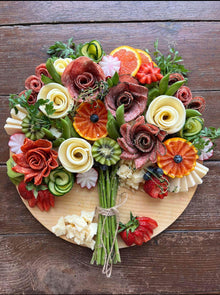 Charcuterie Bouquet Board Guide PDF | Meat Cheese Rose Flower Board Tutorial | Mother Day Bridal Shower Gift | Instant Download