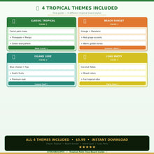Tropical Palm Tree Charcuterie Board | DIY Palm Tree Tutorial + Shopping List + Layout Map | Party Food PDF | Instant Download