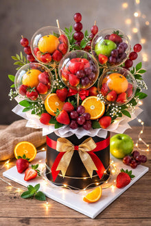 Sparkle Fruit Bouquet Gift Box Guide PDF | Fresh Fruit Orb Arrangement Tutorial | Birthday Anniversary Gift | Instant Download
