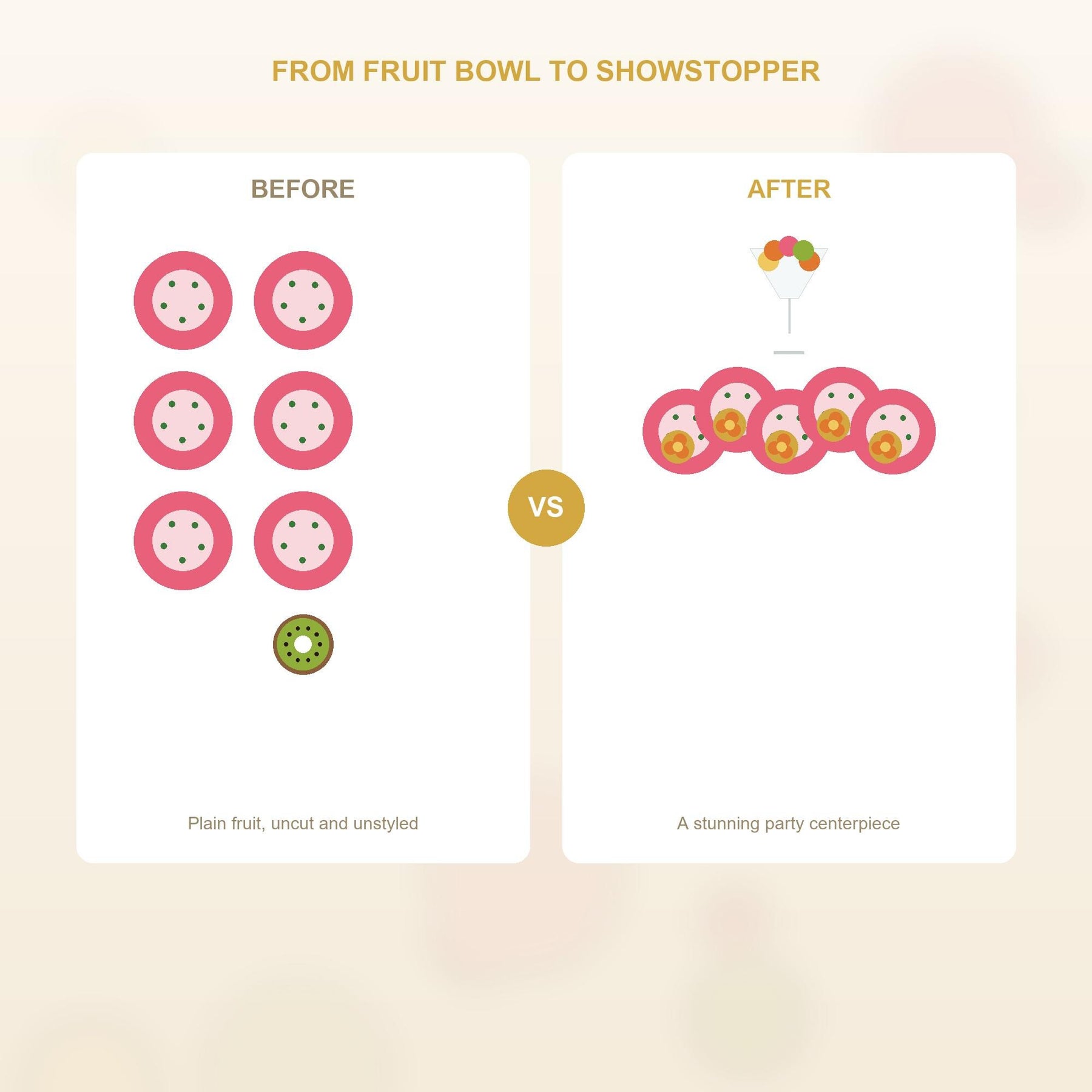 Watermelon Rose Fruit Cupcakes PDF Guide | Mango Rose Fruit Platter Tutorial | Bridal Shower Party Idea | Instant Download PDF