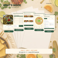 Taco Party Board Guide Printable, Taco Bar Shopping List & Layout Map, Fiesta Hosting Checklist, Instant Download PDF