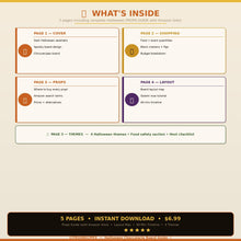 Halloween Charcuterie Board Guide | Printable Spooky Snack Board PDF | Shopping List + Props Guide + Layout Map | Instant Download