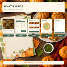 Pumpkin Slider Platter Guide Printable, Fall Burger Appetizer Board, Halloween Thanksgiving Party Food Plan