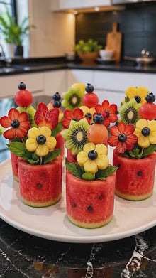 Watermelon Flower Pot Bouquet Guide | Printable Fruit Flower Party PDF | Shopping List + Flower Tutorial | Baby Shower | Instant Download