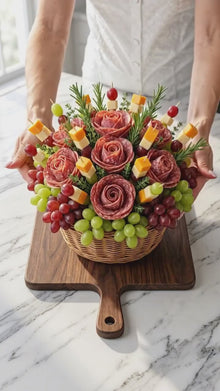 Charcuterie Bouquet Basket Guide – Beef Salami Roses